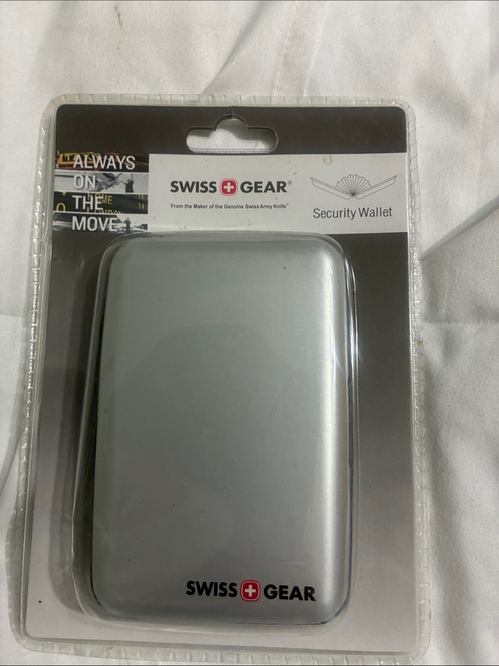 SwissGear Silver Security Wallet Money Clip
